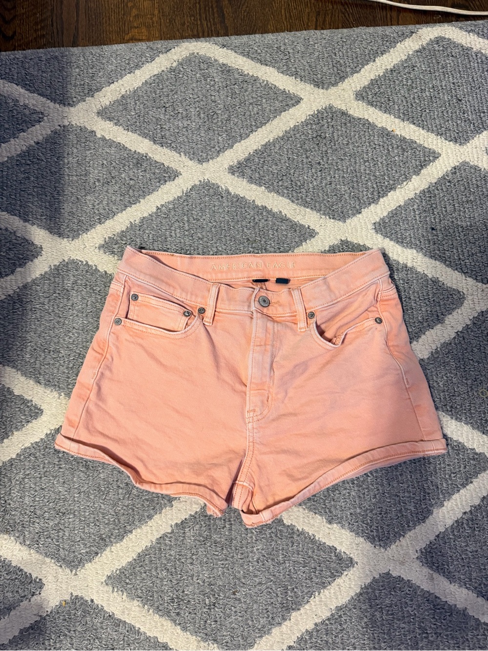 American Eagle Outfitters Orange Denim Shorts